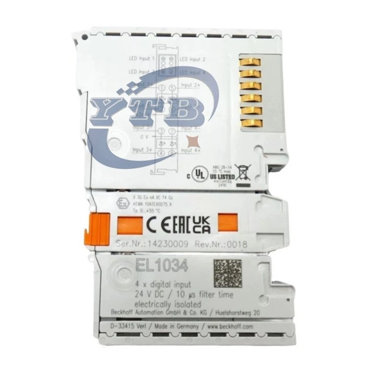 BECKHOFF EL1034 4-Channel 24V DC Digital Input EtherCAT Terminal Module suppliers BECKHOFF EL1034 4-Channel 24V DC Digital Input EtherCAT Terminal Module suppliers
