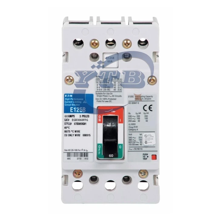 Eaton EGB3060FFG 3P 60A EG-Frame Molded Case Circuit Breaker